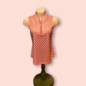 Gu play dry women’s tennis/gold shirt. Size S. Excellent condition. Peach shells